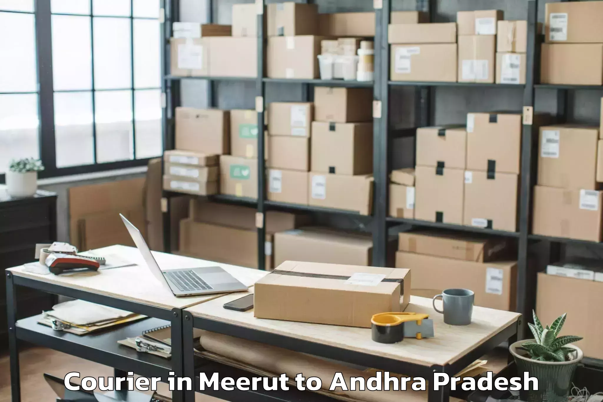 Leading Meerut to Jaggaiahpet Courier Provider